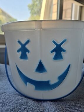 Dutch Bros Glow In the Dark Trick Or Treat Bucket with Blue Handle